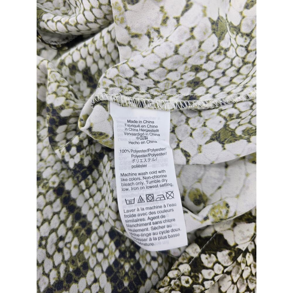 J Crew Drapey Tie Neck Python Print Blouse NWT - image 4